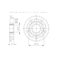 ESJOT Sprocket, 42 teeth 92-32075-42