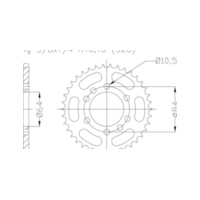 Kettenblat ESJOT Kettenrad, 35 Zähne 92-32082-35