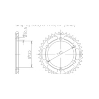 ESJOT Sprocket, 39 teeth 92-35004-39