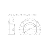 ESJOT Sprocket, 40 teeth 92-35025-40
