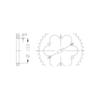 ESJOT Sprocket, 36 teeth 92-35055-36