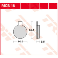 Bremsklötze TRW Lucas Bremsbelag MCB18