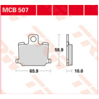 Bremsklötze TRW Lucas Bremsbelag MCB507