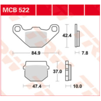 Bremsklötze TRW Lucas Bremsbelag MCB522