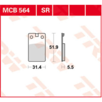 TRW Lucas Brake pad MCB564