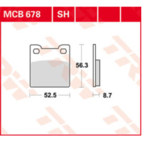 TRW Lucas Brake pad MCB678