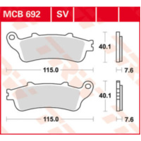 Bremsklötze TRW Lucas Bremsbelag MCB692