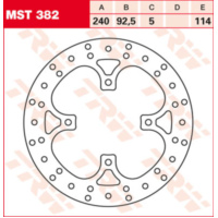 TRW Lucas Brake disc MST382, rigid
