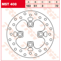 TRW Lucas Brake disc MST408, rigid