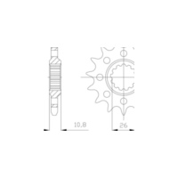 ESJOT Kettenritzel Sport, 15 Zähne 92-32089-15S