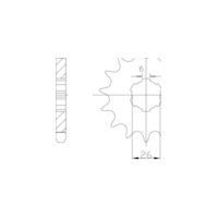 ESJOT Chain pinion, 17 teeth 92-35012-17