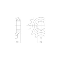 ESJOT Chain pinion, 17 teeth 92-35031-17
