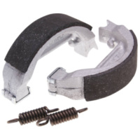 brake shoe set Polini 80x18mm w/ springs for drum brake for Honda Camino, Peugeot 103, 104, Puch Maxi (spoke wheel), MV50X, X30,