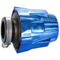 air filter Polini D.37 straight air box 37mm chromed blue 203.0111