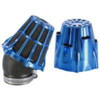 air filter Polini D.46 air box 46mm 30° chromed blue 203.0162