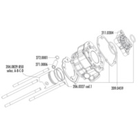 Zylinder Dichtungssatz Polini Racing 80ccm für Piaggio / Derbi Motor D50B0 209.0459