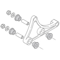 exhaust bracket Polini Evolution 50 TWD for Piaggio 214.0115