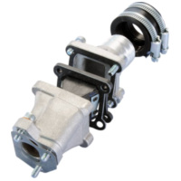 intake manifold Polini reed block 30/36mm for Piaggio Ape 50 FL, FL2, FL3, RST Mix w/ 24-30mm PWK carburetor 215.0273