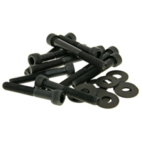 engine case / variator cover screw set black for Peugeot, Kymco vertical 21581