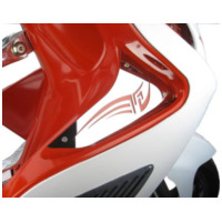 leg shield cover Opticparts DF polished for Aerox, Nitro 21774