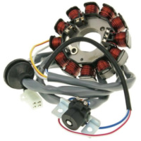 Ankerplatte Spule Lichtmaschine Stator 12 Pole für Minarelli mit für: Ducati Zündung (03-) 28010