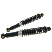 shock absorber set / shocks 300mm adjustable black for Puch, Schwalbe, Star, Spatz 29677