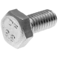 Bolzen Schrauben 6-kant DIN933 M6x12 Vollgewinde verzinkt (50 Stück) 34278