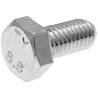 hex cap screws / tap bolts DIN933 M8x16 full thread zinc plated steel (50 pcs) 34283