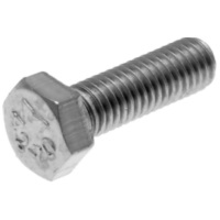 hex cap screws / tap bolts DIN933 M5x16 full thread stainless steel A2 (50 pcs) 34322