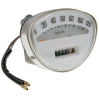 speedometer white, max 120km/h for Vespa Rally180, Rally200, Sprint, PV125 35652