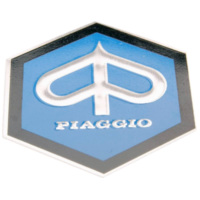 Verkleidung horn cover emblem / badge Piaggio 42mm flat to glue for Piaggio Ape, for: Vespa