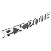 Emblem Logo Schild / Schriftzug "PX200E" für Seitenverkleidung für Vespa PX 200 E 36356