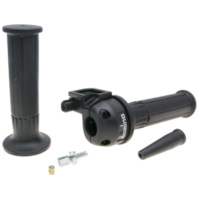 Drehgas Gasgriff Set Domino Kurzhub Moto 3,6°/ 74mm schwarz - universal 37254