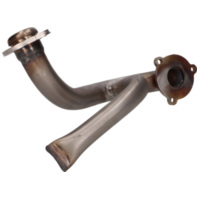 exhaust manifold stainless steel w/ choke tube, unrestricted for Aprilia SX, RX, Derbi Senda, DRD, X-Treme, SM, Gilera RCR, SMT