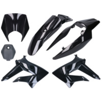 Verkleidung Kit komplett schwarz für Derbi Senda 2011-, Gilera RCR, SMT 2011- 41067-B