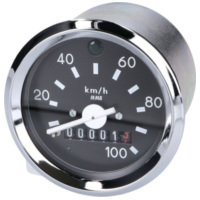 Speedometer Pulsotronic 100km/h round 60mm for Simson S50, S51, S53, S70, S83, KR51/1, KR51/2 Schwalbe, SR4-1 Spatz, SR4-2 Star,