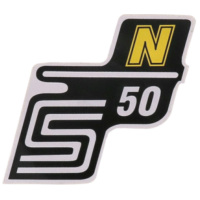 logo foil / sticker S50 N yellow for Simson S50 41964