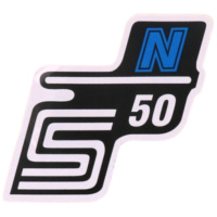 logo foil / sticker S50 N blue for Simson S50 41967