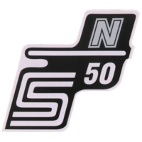 logo foil / sticker S50 N silver for Simson S50 41969