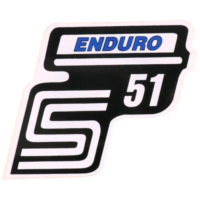 logo foil / sticker S51 Enduro blue for Simson S51 41978