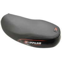 Sitzbezug seat cover Doppler black / red for MBK Booster, for: Yamaha BWs 2004- 42612
