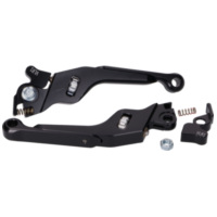 Bremsgriff Bremshebel Set CNC schwarz einstellbar für Gilera Runner, Vespa GTS, GTV 42726