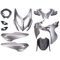 fairing kit black / grey, matt 9-piece for Yamaha Aerox, MBK Nitro 50cc 2013- 43309