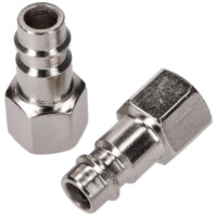 Druckluft-Schnellverbinder Set 1/4 Zoll BSP Innengewinde 2-teilig 43347