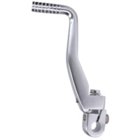 kickstart lever foldable, anodized aluminum, silver for Simson S50, S51, S53, S70, S83 43598