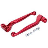 clutch and brake lever set ALU anodized red for Simson S50, S51, S53, S70, S83, SR50, SR80 43604