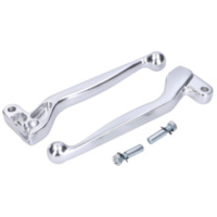clutch and brake lever set ALU anodized, silver color for Simson S50, S51, S53, S70, S83, SR50, SR80 43606