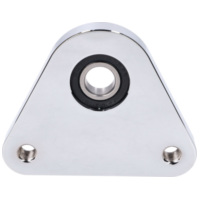 Flansch Hinterrad / Lagerplatte swiing Racing Aluminium Chrom für Piaggio Ciao, Si, Bravo, Boxer 43834