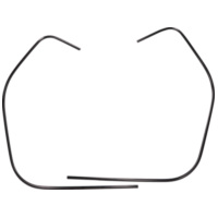 Verkleidung Kantenschutz, Schlitzrohr Set Moto Nostra Beinschild 1460mm schwarz für Vespa GTS 125, GTS HPE 300, GTS Super 125, G