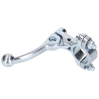 choke lever 22mm aluminum chromed for moped 44690